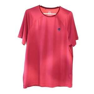 Under Armour Men L  The UA Rush Tee Red Fitted Heat Gear Celliant Gradient Red